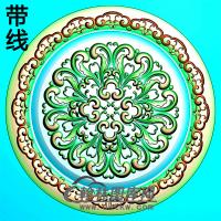 欧式圆形洋花精雕图（YXH-345）