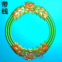 欧式椭圆形洋花精雕图（TYH-012）