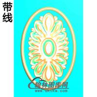 欧式椭圆形洋花精雕图（TYH-031）