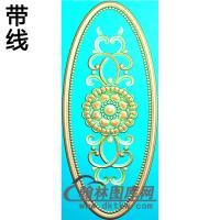 欧式椭圆形洋花精雕图（TYH-036）