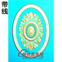 欧式椭圆形洋花精雕图（TYH-037）