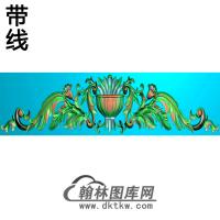 帽顶洋花精雕图（MDH-086）