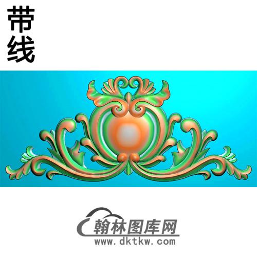 欧式帽顶洋花精雕图（MDH-177）