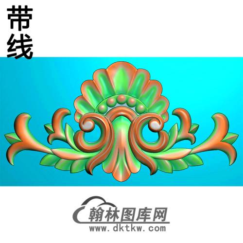 欧式帽顶洋花精雕图（MDH-178）