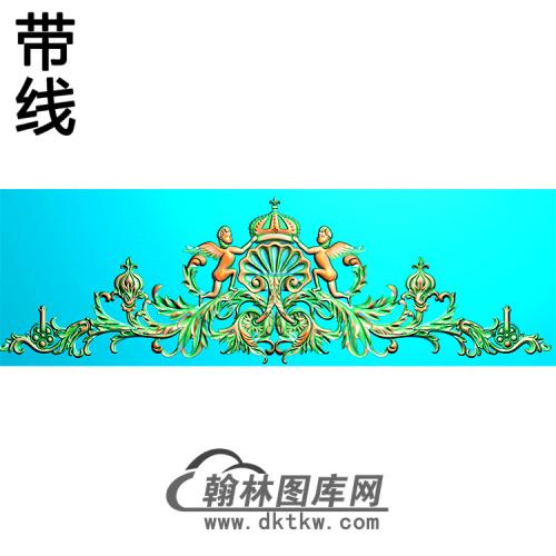 欧式帽顶洋花精雕图（MDH-244）