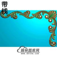 欧式洋花角花精雕图（YJH-010）