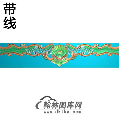 欧式长条洋花精雕图（CTH-006）