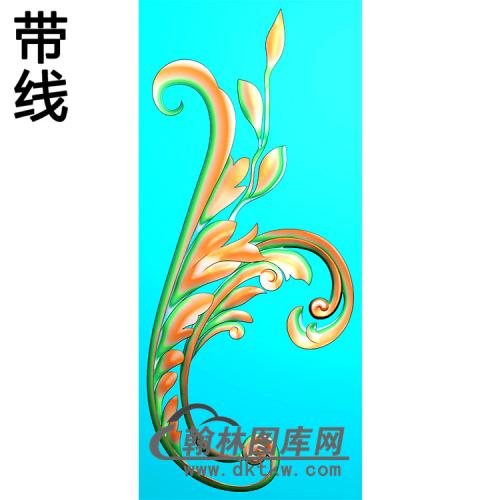 欧式洋花角花精雕图（YJH-017）