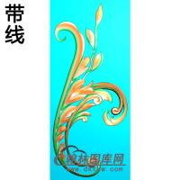 欧式洋花角花精雕图（YJH-017）