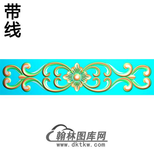欧式长条洋花精雕图（CTH-015）
