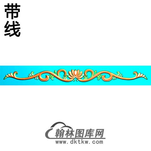 欧式长条洋花精雕图（CTH-018）