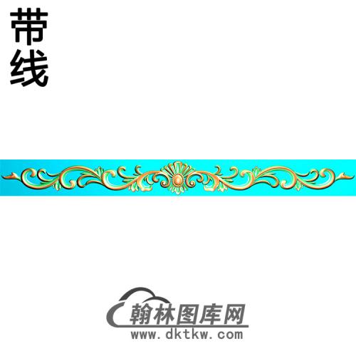 欧式长条洋花精雕图（CTH-019）