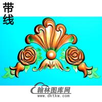 欧式洋花角花精雕图（YJH-019）