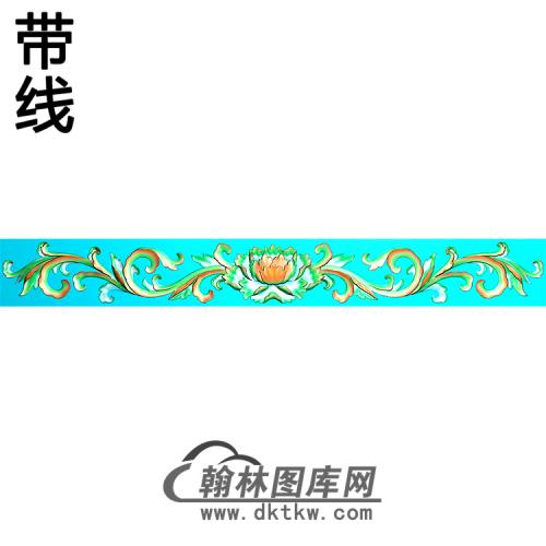 欧式长条洋花精雕图（CTH-022）