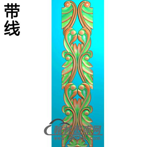 欧式长条洋花精雕图（CTH-027）