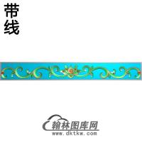 欧式长条洋花精雕图（CTH-029）