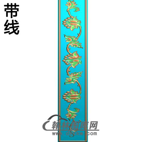 欧式长条洋花精雕图（CTH-036）
