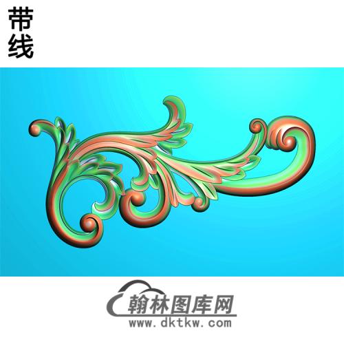 欧式洋花角花精雕图（YJH-039）