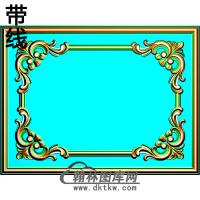欧式长方形洋花精雕图（CYH-005）