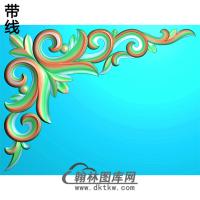 欧式洋花角花精雕图（YJH-042）