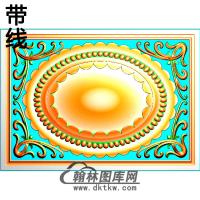 欧式长方形洋花精雕图（CYH-020）