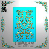 欧式长方形洋花精雕图（CYH-022）