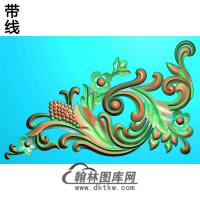 欧式洋花角花精雕图（YJH-044）