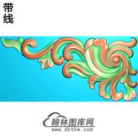 欧式洋花角花精雕图（YJH-046）