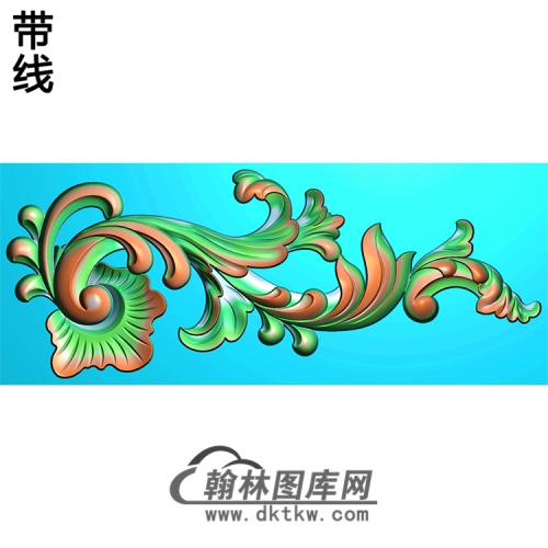 欧式洋花角花精雕图（YJH-052）