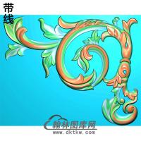 欧式洋花角花精雕图（YJH-059）