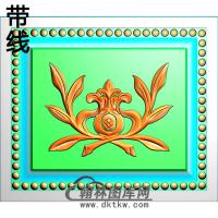 欧式长方形洋花精雕图（CYH-042）