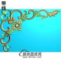 欧式洋花角花精雕图（YJH-060）