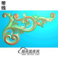 欧式洋花角花精雕图（YJH-069）