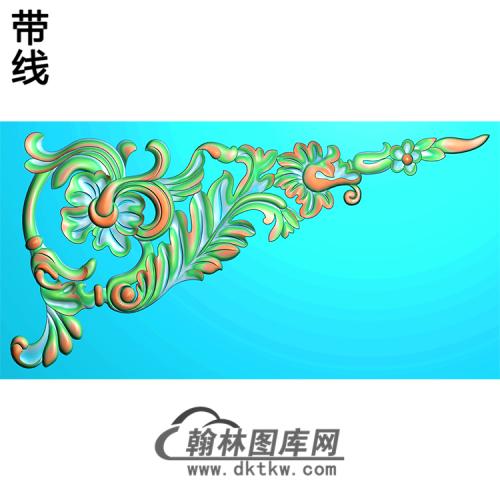 欧式洋花角花精雕图（YJH-071）