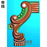 欧式洋花角花精雕图（YJH-075）