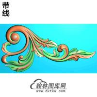 欧式洋花角花精雕图（YJH-097）