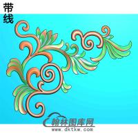 欧式洋花角花精雕图（YJH-098）