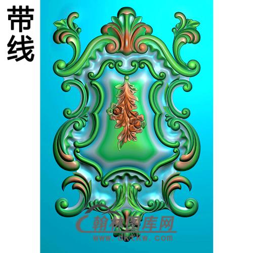 欧式长方形洋花精雕图（CYH-067）