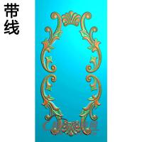 欧式长方形洋花精雕图（CYH-070）