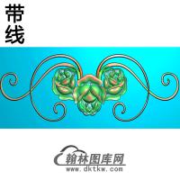 欧式长方形洋花精雕图（CYH-077）
