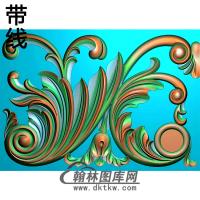 欧式长方形洋花精雕图（CYH-082）