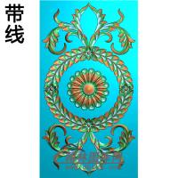 欧式长方形洋花精雕图（CYH-084）