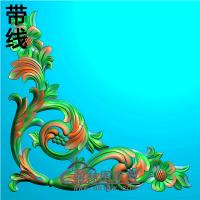 欧式洋花角花精雕图（YJH-131）