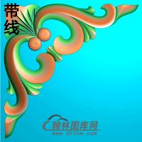 欧式洋花角花精雕图（YJH-139）
