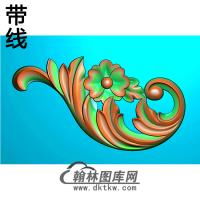 欧式洋花角花精雕图（YJH-147）