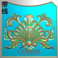 长方形洋花精雕图（CYH-094）