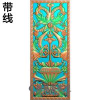 长方形洋花精雕图（CYH-115）
