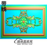 长方形洋花精雕图（CYH-119）
