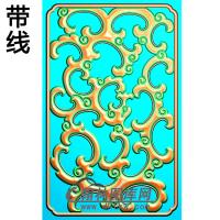 长方形洋花精雕图（CYH-121）