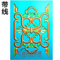 长方形洋花精雕图（CYH-131）